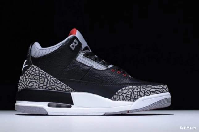 Kick Theory 854262-001 Air Jordan Black 3 Cement 0716